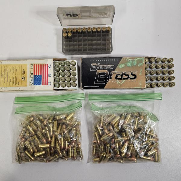 Assorted and Uncounted Blazer Brass And Handloaded 9mm Luger Centerfire Ammunition Bulk Lot