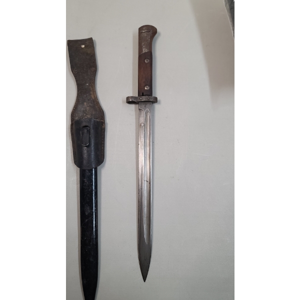 1925 World War II Czech E. Pack &  Söhne VZ-24 Mauser Bayonet With Matching Scabbard 