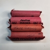 Image 1 : Four Rolls of United States Unsearched Wheat, Steel, & Memorial Pennies - Face Value: ~$2.00