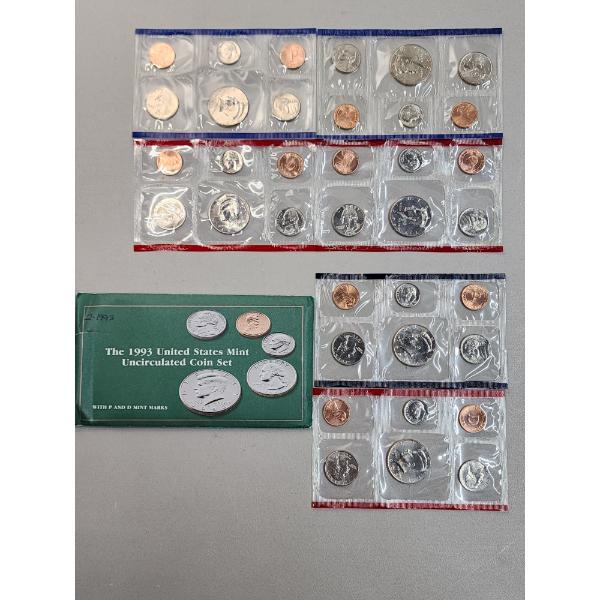 1993 U.S. Mint Uncirculated Coin Set & (2) 1996 Coin Sets 