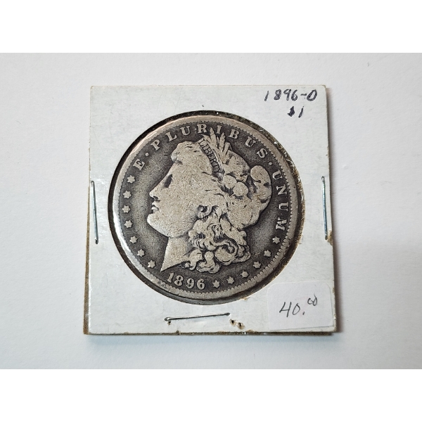 1896-O Morgan Silver Dollar