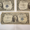 Image 4 : Five Assorted United States $1 Blue Seal Silver Certificates FV: $5.00