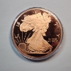 Image 1 : Incredible 5 oz .999 Fine Copper Large Round - Walking Liberty - In Capsule