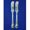 Image 1 : x2 Gorham Chantilly Sterling Silver Flat Handle Knives Weight: ~52g