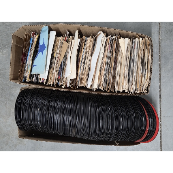 Huge Collection Of Vintage 45 Vinal Records
