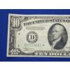 Image 2 : United States $10 Federal Reserve Note Series 1934 C *STAR NOTE* SN: D02269661