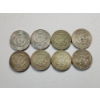 Image 4 : x8 Assorted Years 40% Silver Kennedy Half Dollars FV: $4.00