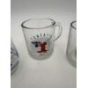 Image 3 : Mickey Mouse 3 Glass Mugs - Welch's Cup Mickey & Pluto - Collectible Cups - Steamboat Willie