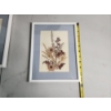 Image 4 : Decorative Framed Floral Wall Art: 11x9in and 24.5in 