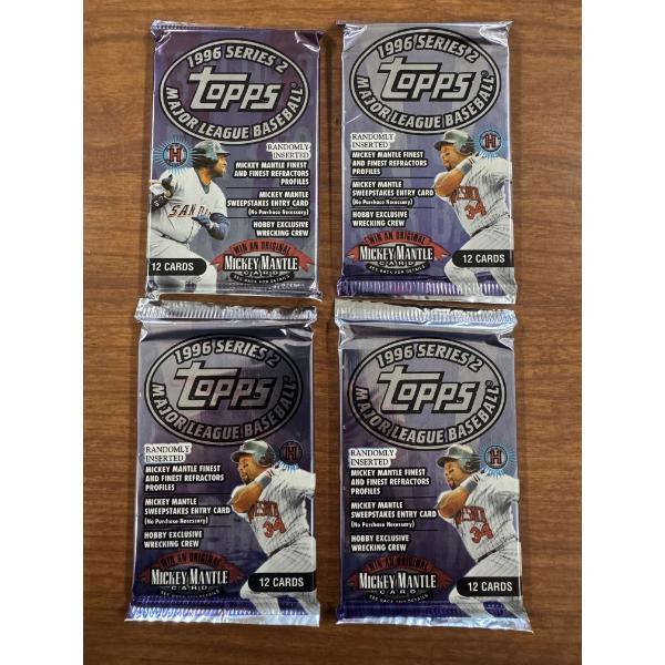 4 - Unopened 1996 Topps Major League Baseball Wax Packs - Mint Condition