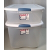 Image 1 : Sterilite 35 Qt & 66 Qt Clear Plastic Storage Bins 