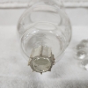 Image 6 : Glass Hurricane Candle Holder Base With Two Interchangeable Globe Tops ~ Green & Clear!