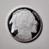 Image 1 : 1 Troy Oz .999 Fine Silver Indian Buffalo Round ~ Mint Condition! 