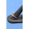 Image 2 : 10K Gold Women's Ring With Dark And Clear Stones - Size: 9 - Weight: 2.7g