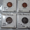 Image 7 : Two Binder Pages Filled with Assorted World Coins: Bahamas, Hungary, Jamaica, Belgium, & More!