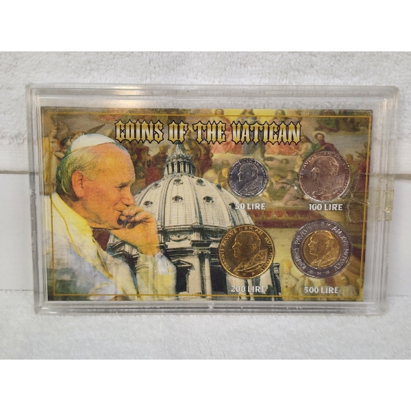 Coins of the Vatican City Acrylic Display From 1996 By SSCA ~ 4 Coin Display!