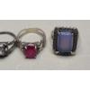 Image 3 : Lot Of (4) Assorted Women's Sterling Silver Rings - Total Weight: 21.1g