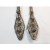 Image 2 : Antique Silver Filigree Fork and Spoon Set - Marked "800" - 80% Silver TW: 53.2g