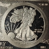 Image 5 : 2 Troy Ounces .999 Fine Silver 35th Anniversary of Silver Eagle Coin With 2021 American Silver Eagle