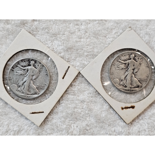 90% Silver United States Half-Dollar Assortment (Walking Liberty) - AFV: $1.00