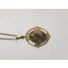 Image 2 : Gold-Tone 18in Fashion Necklace with Large Stone Pendant