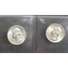 Image 2 : Assorted Pre '64 90% Silver Washington Head Quarters In Coin Holders - Face Value: $3.50