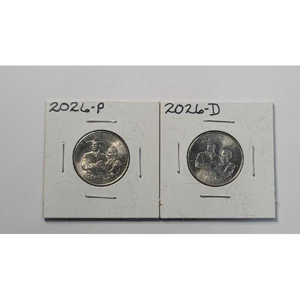 2026-P & 2026-D Mayflower Compact Quarters From The U.S Mint Semiquincentennial Coin Program