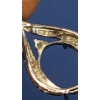 Image 4 : 10K White Gold 18" Necklace With 10K White Gold Open Setting Pear Shaped Pendant - Weight: 1.2g