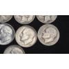 Image 6 : Assorted 90% Silver Dimes Including Barber, Mercury & Roosevelt Dimes - Face Value: $1.00