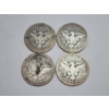 Image 2 : (4) 90% Silver U.S. Barber Quarters - Years 1914, 1899, 1908, 1916 - FV: $1.00
