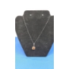 Image 2 : Sterling Silver Necklace W/ Beautiful Orange Stone Pendant & Gold Filled Necklace W/ Purple Stones