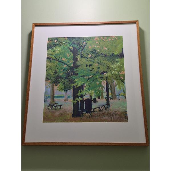 PICKUP IN NORTHFIELD - Large Scenic Framed Print 39 x 31 Overall - See Pics 
