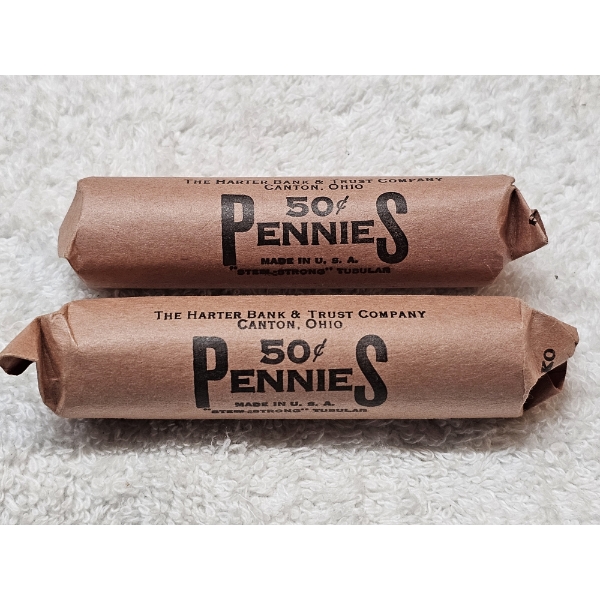 Lot of Assorted US Wheat Pennies in Rolls - AFV $1.00