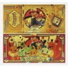 Image 2 : Pure 24k .999 Gold Foil POKEMON "PIKACHU" Note - Mint - NEW SERIES - Processed in Pure GOLD