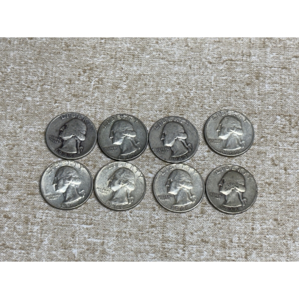 90% Silver U.S. Quarters - FV $2.00 - Various Years