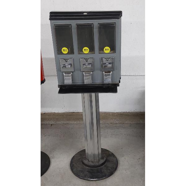 Rack Mounted Group - Triple Gumball Machines As Shown - 