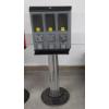Image 1 : Rack Mounted Group - Triple Gumball Machines As Shown - 