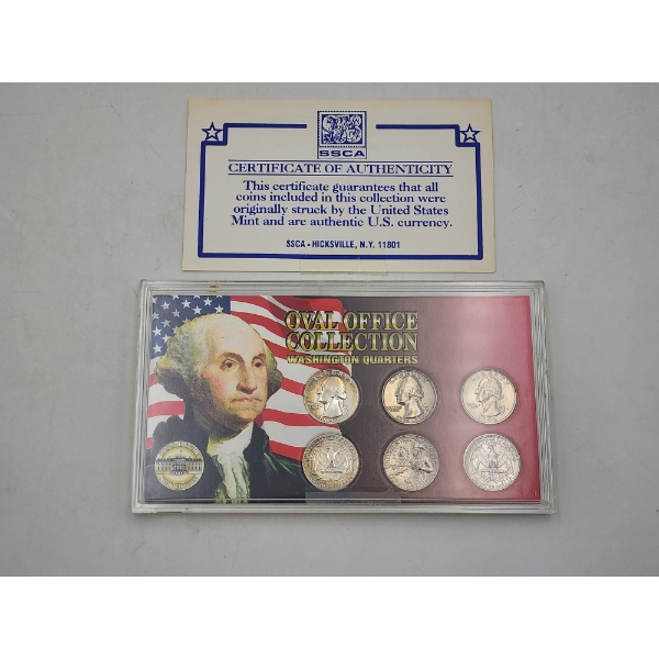 Oval Office Collection: Washington Quarters - Includes (2) 90% Silver Quarters! 