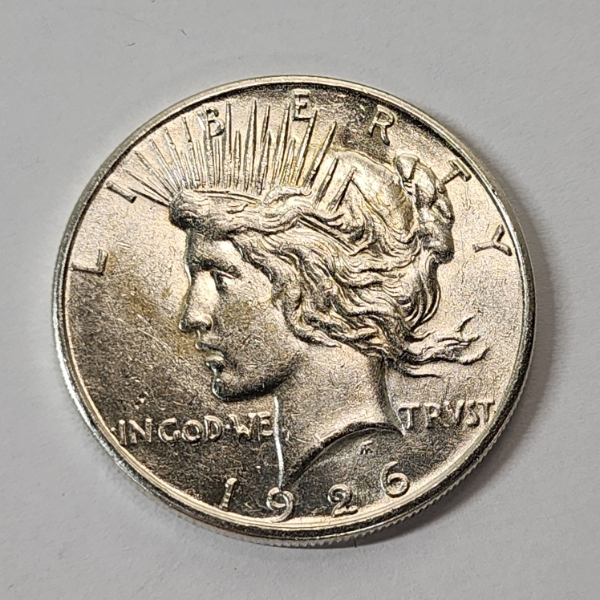 United States 1926-S Silver Peace Dollar - 90% U.S. Silver Coin