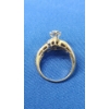 Image 4 : Women's 10K Yellow/White Gold Ring With Genuine Diamonds 1/3 Carat - Size 9 - Weight: 5.2g