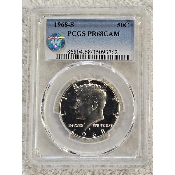 PCGS PR68CAM 1968-S Kennedy Half Dollar
