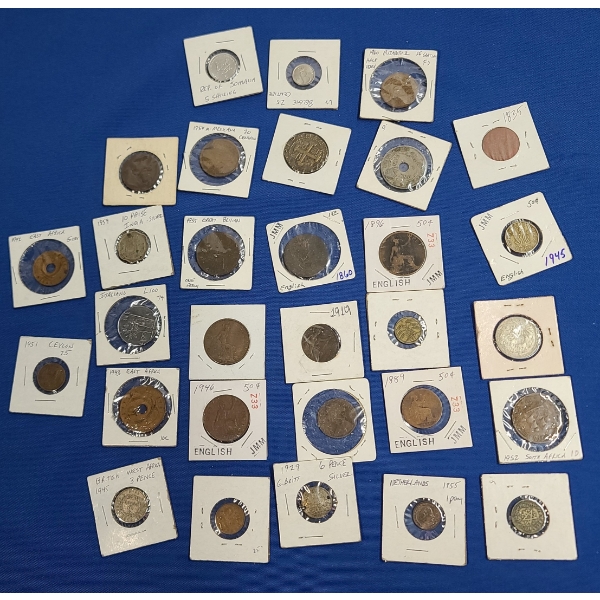 Lot Of Assorted Foreign Coins - Roman, African French & More