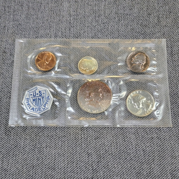 1962 United States Mint Silver Proof Coin Set Ft. Many 90% Silver Coins ~ ASW of 0.6149 Troy Ounces
