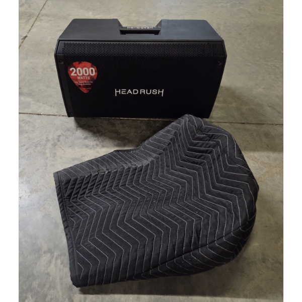 Excellent Condition HeadRush 2000 Watt 12'' Active Powered PA Speaker With Protective Cover. No Ship
