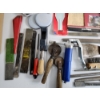 Image 3 : Assorted Tools & Home Items: Chisels, Files, Sandpaper, Window Handle Remover, & MORE! See photos! 