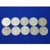 Image 5 : Lot of 10 Assorted Years Franklin Silver Half Dollars FV: $5.00