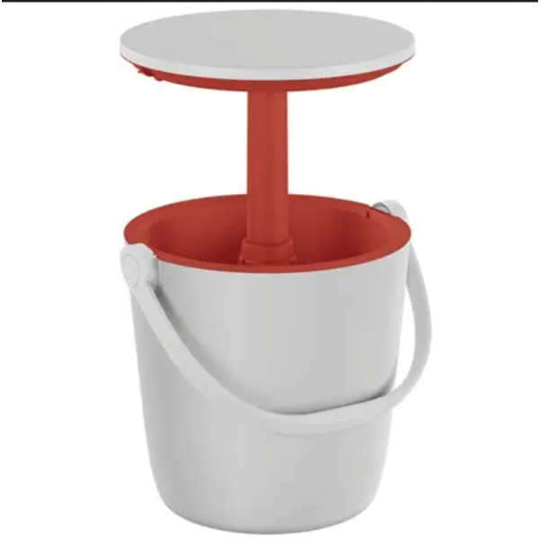 New in Box - Keter Go Bar in Cream and Red - Portable Outdoor Bar for Parties