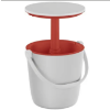 Image 1 : New in Box - Keter Go Bar in Cream and Red - Portable Outdoor Bar for Parties