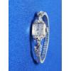 Image 2 : Beautiful 14K White Gold Watch w/ Jewel Details - Total Weight 15 grams