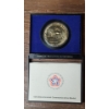 Image 15 : (4) Eisenhower Uncirc Silver Dollars, 1974 Bicentennial Comm Medal & 1974 First Day Cover Medal